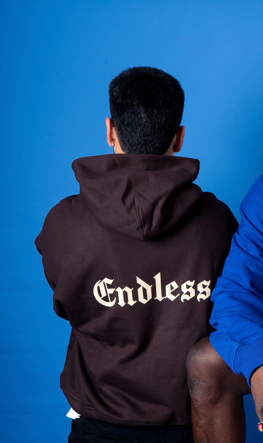 Basic Hoodie "Gothic Logo" Negro white logo
