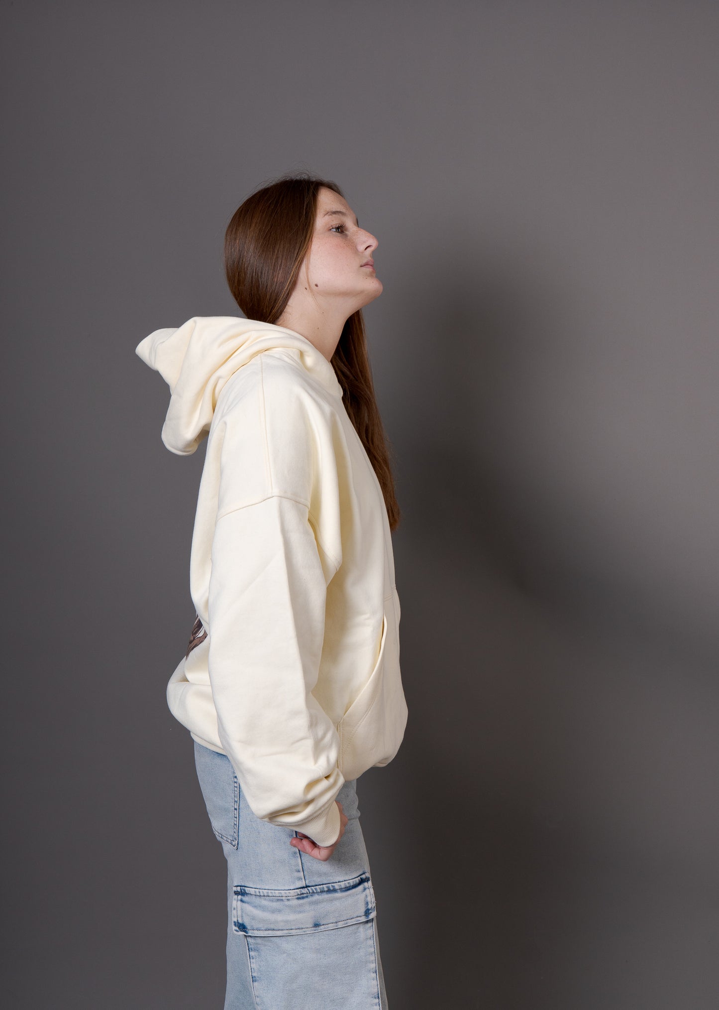 Hoodie Crema "Timeless"